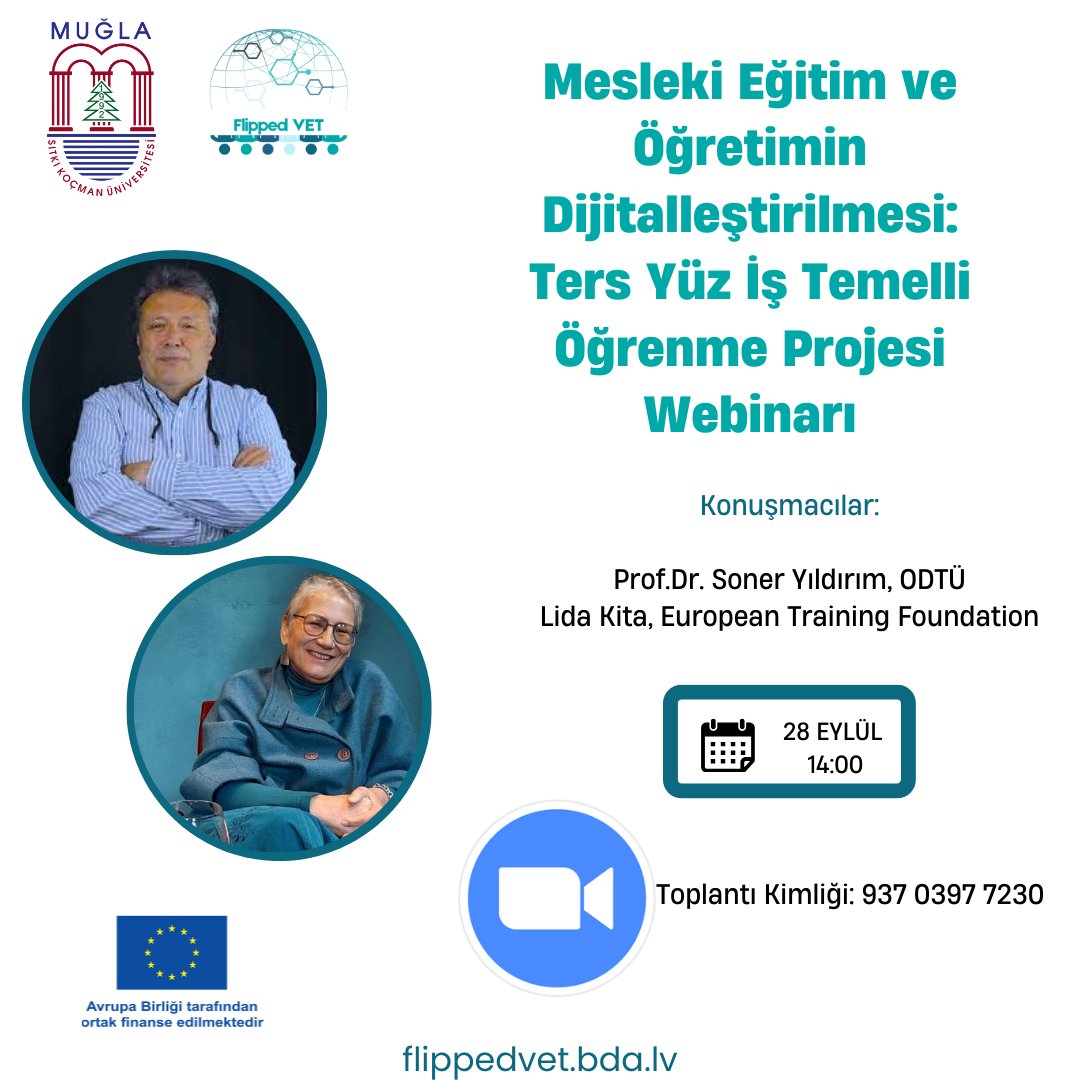 Bugün saat 14:00'da bekliyoruz. Katılmak için 🔗🔗zoom.us/j/93703977230 <a href="/sonerhoca/">Soner YILDIRIM</a> <a href="/lkietf/">Lida Kita</a> <a href="/MugeAdnan/">Müge Adnan</a>