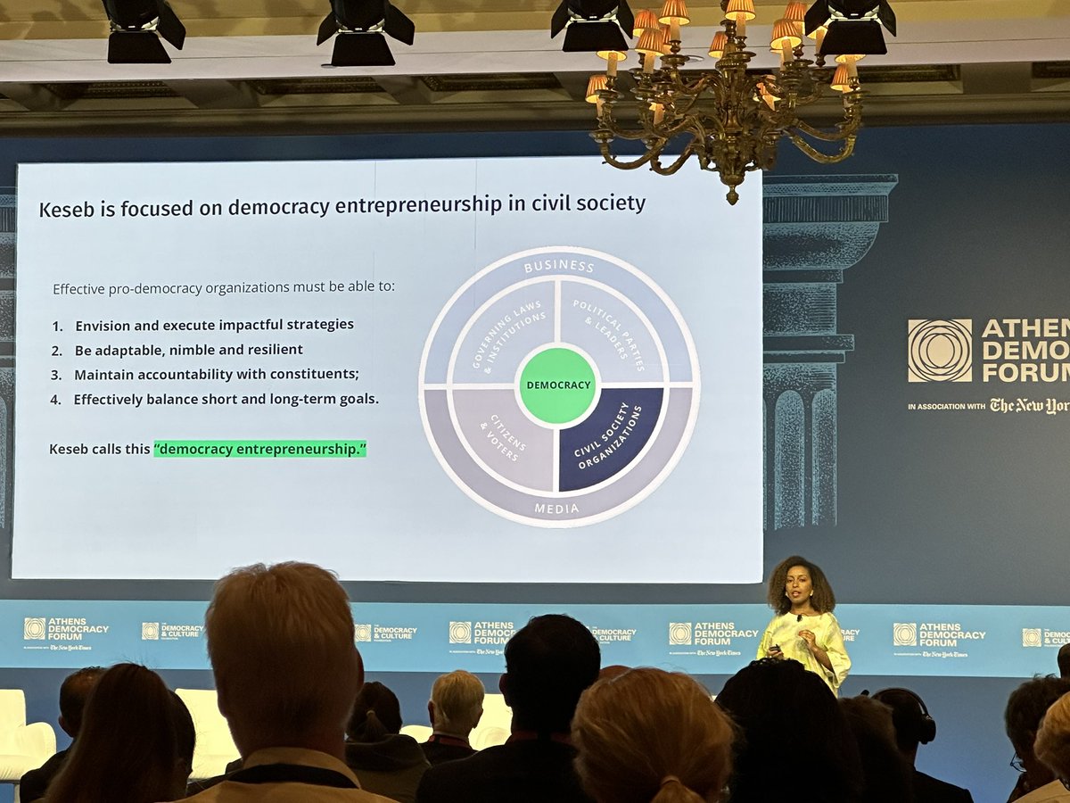 Cynthia Richie Terrell (@cynthiarterrell) on Twitter photo So glad to hear <a href="/YordanosEyoel/">Yordanos Eyoel</a> speak about her organization @KesebGlobal & itās work to address the challenges to democracy through entrepreneurship & transnational solutions <a href="/ForumAthens/">Athens Democracy Forum</a> So glad to hear <a href="/YordanosEyoel/">Yordanos Eyoel</a> speak about her organization @KesebGlobal & itās work to address the challenges to democracy through entrepreneurship & transnational solutions <a href="/ForumAthens/">Athens Democracy Forum</a>