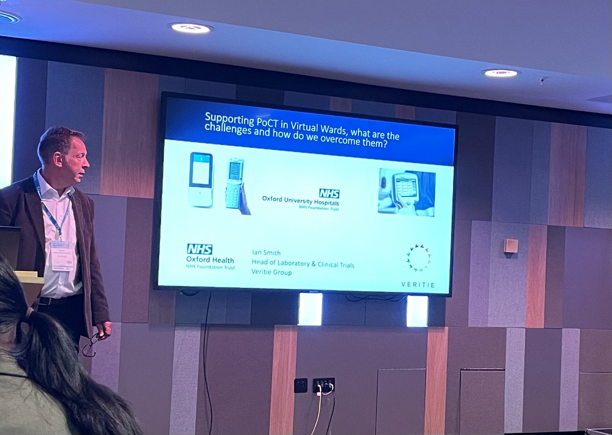 BloodSciences's tweet photo. Last day of #IBMSCongress2023 and we’re starting with looking at virtual wards and POCT https://t.co/lyb45zkkYU