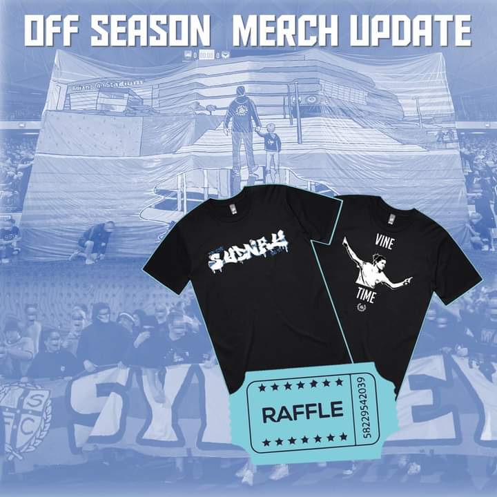 🚨Merch pre-order update🚨

With the season fast approaching we’re about to close our pre-orders for our two new shirts. Pre-orders will close on  2/10
 For every purchase you make, every cent goes straight back in to the home end.
sfcu.com.au/shop/

#forzasydneyfc