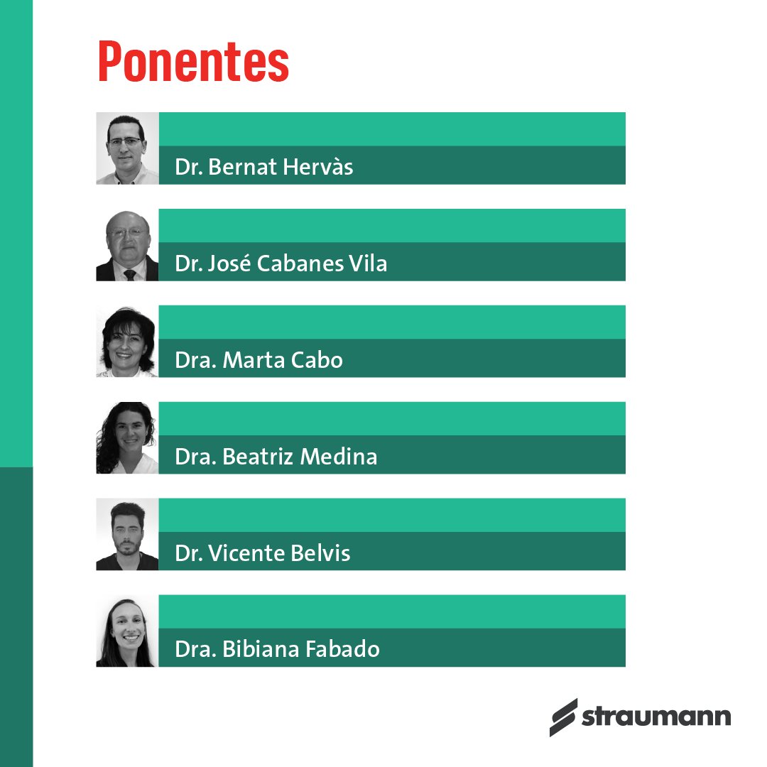 StraumannES's tweet image. ¿Das tus primeros pasos en implantología o comienzas a usar la cirugía guiada en tus intervenciones orales? ¡No te pierdas estos cursos teórico-prácticos dirigidos por el Dr. Bernat Hervàs (@dentalhervas)!

¡Conoce a los ponentes y qué aprenderás! ➡ n9.cl/lfjmu