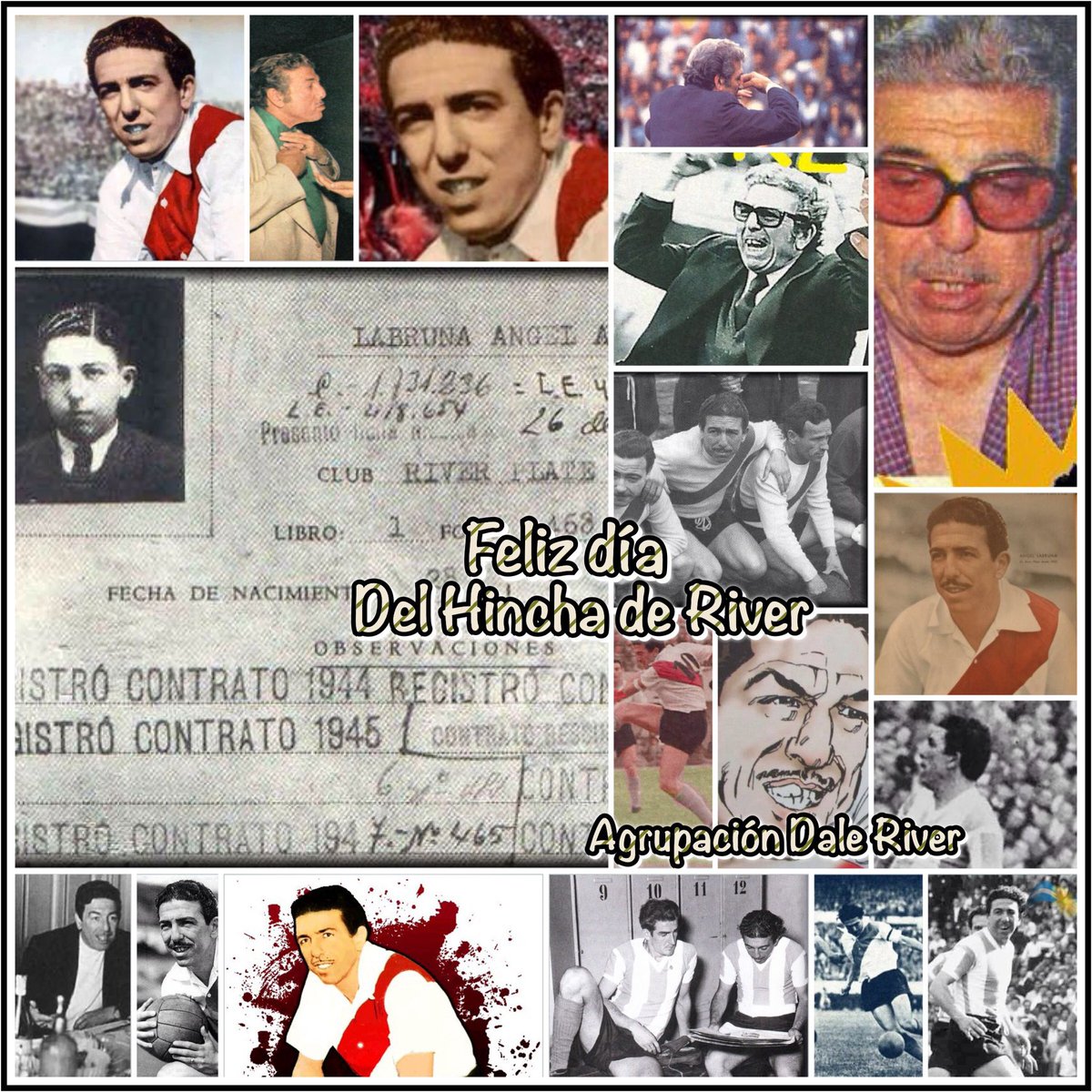 kiperdaniel's tweet image. ¡¡¡Muy Feliz día internacional del hincha de River!!!
A toda la familia Riverplatense mis mejores deseos. 
En homenaje a Ángel #Labruna, máximo ídolo de nuestro club, celebramos cada 28 de septiembre el día internacional del hincha de #River