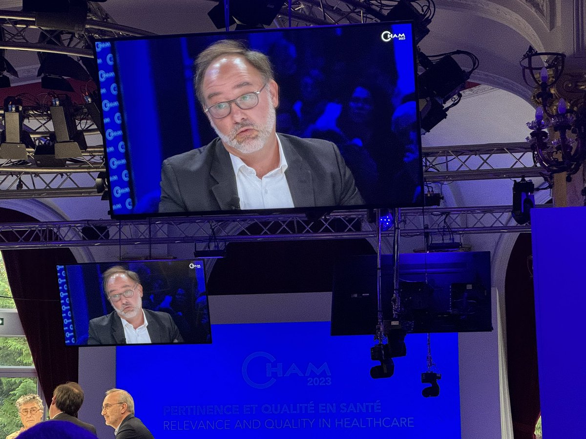 Seconde table ronde « Données de santé : libérer pour informer ». Après un rappel des missions du CESREES par son président Bernard Nordlinger, Antoine Malone présente le projet « analyse populationnelle » portée par <a href="/laFHF/">FHF</a> <a href="/canalcham/">Convention on Health Analysis and Management |CHAM</a> #CHAM2023