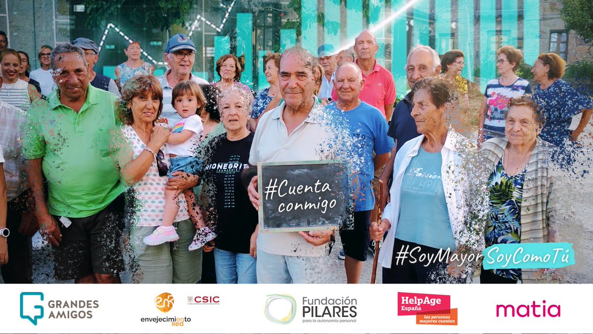 #DíaInternacionalDeLasPersonasMayores👴👵 |

<a href="/HelpAgeEspana/">HelpAge International España</a>, <a href="/GrandesAmigos__/">Grandes Amigos ONG</a> , <a href="/EnvejecerCSIC/">EnvejecimientoEnRed</a>, <a href="/FPilares/">Fundación Pilares</a> y #Matia sumamos fuerzas desde #SoyMayorSoyComoTu en una campaña que lleva por lema #CuentaConmigo.

matiafundazioa.eus/es/noticias/la…

#AWorld4AllAges #UNIDOP2023 #OlderPersonsDay