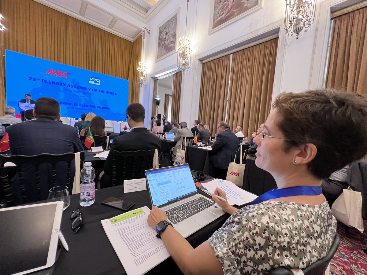 PRAITV's tweet photo. La secretaria ejecutiva de @praitv @Monicadanriz participa en la 22 asamblea plenaria del Réseau des Instances de Régulation Méditterranéenes (RIRM-MNRA) en Tirana (Albania) #RIRM #MNRA https://t.co/IBnacxKuUg