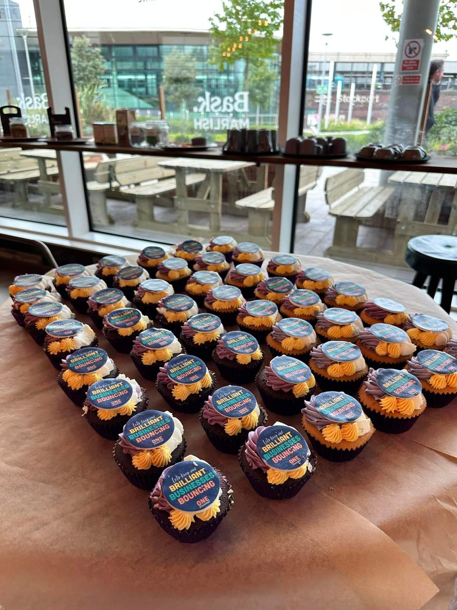 therachelwise's tweet photo. Fantastic to be at the launch of the @OneStockport Let's Keep our Brilliant Businesses Bouncing campaign at @thisisbask yesterday. With special thanks to Classic Cakes #Reddish for the delicious cupcakes! 😋 https://t.co/uvtixhuNd2