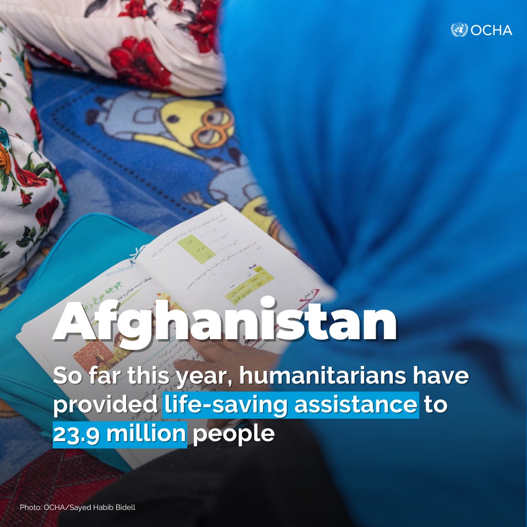 Despite the challenges, humanitarians in #Afghanistan are determined to expand their efforts.

Sustained assistance is crucial to support the millions of people in need. Urgent funding is necessary to make this possible: bit.ly/3ZzT0gz