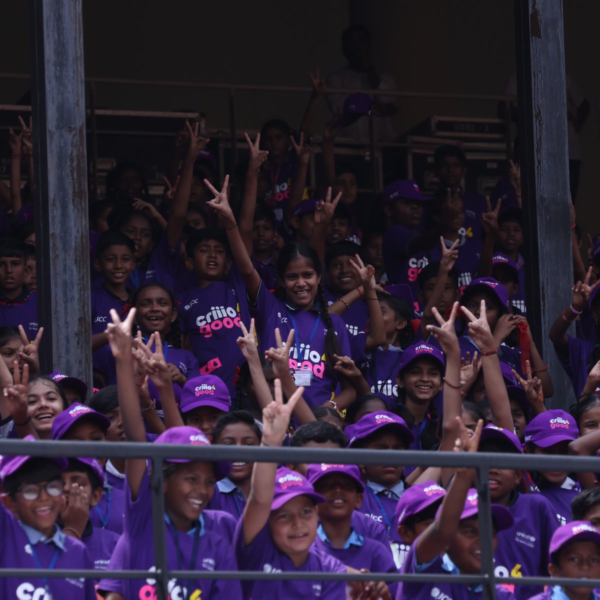UNICEFIndia's tweet photo. Championing the right lessons #ForEveryChild.
@ICC, @BCCI, @EduMinOfIndia and UNICEF India, along with Indian Cricketer, @mandhana_smriti and over 1,000 children today launched #Criiio4Good, a new online, life skills learning course, to promote gender equity among girls and boys.
The course is free to use on 👉https://t.co/kA9ABmDDIu.