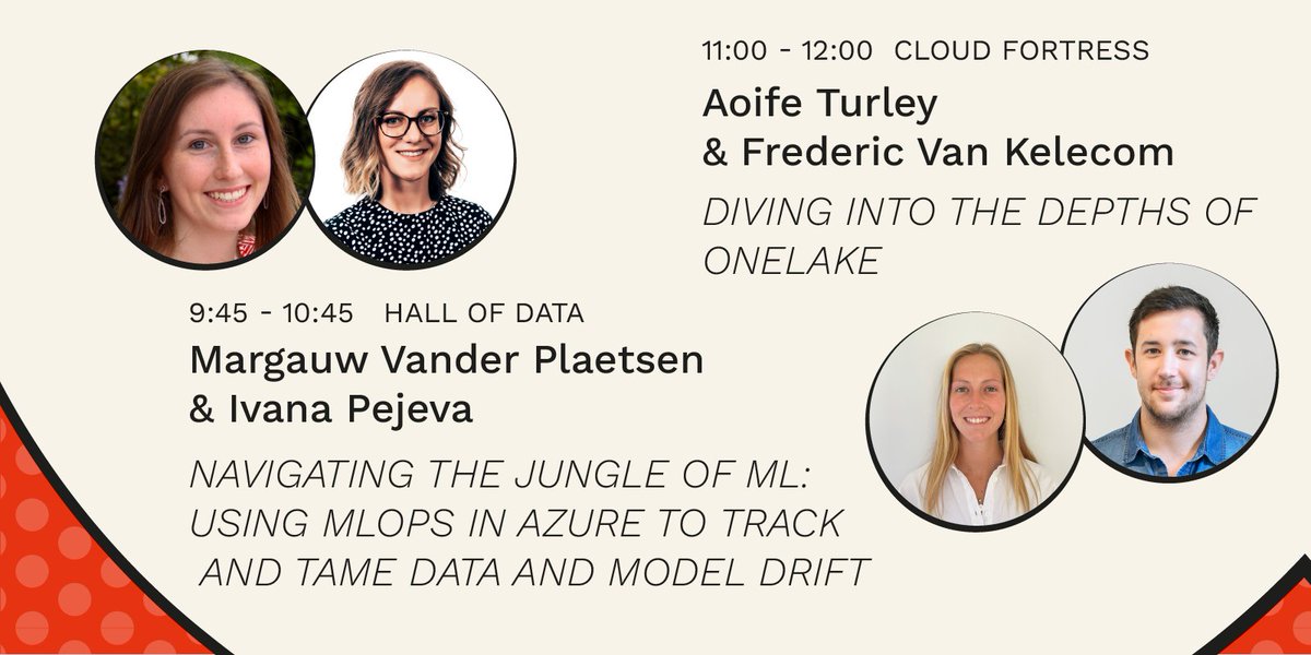 datamindsbe's tweet photo. Ready to ignite your #data & #AI powers? Discover fusion of #PowerBI & #PowerPoint, #MicrosoftFabric, #MLOps in #Azure, #OneLake, ethics of large language models & shared datasets. Elevate your skills, join #DataFans at #dataMindsConnect. Full agenda ๐ https://t.co/jPDrd0IsUo https://t.co/3tuqbwd34f