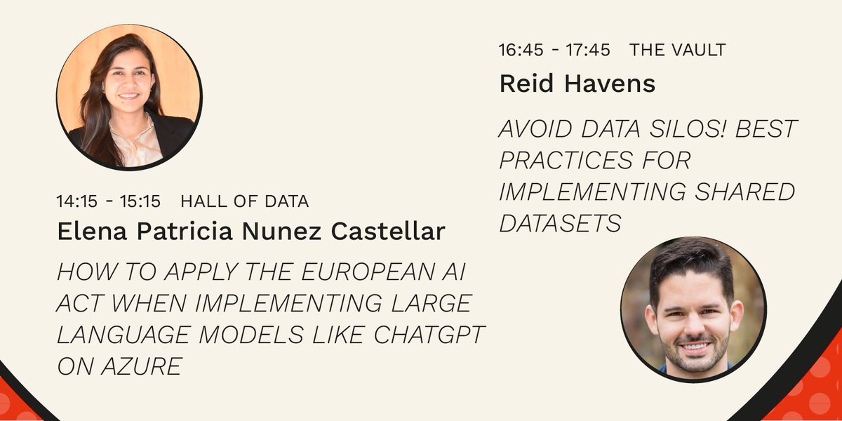 datamindsbe's tweet photo. Ready to ignite your #data & #AI powers? Discover fusion of #PowerBI & #PowerPoint, #MicrosoftFabric, #MLOps in #Azure, #OneLake, ethics of large language models & shared datasets. Elevate your skills, join #DataFans at #dataMindsConnect. Full agenda ๐ https://t.co/jPDrd0IsUo https://t.co/3tuqbwd34f