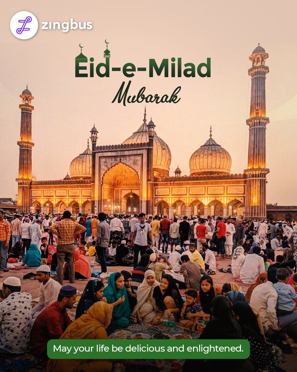 zingbus's tweet photo. Jashn-e-eid e Milad 🌙
Dilwalon ki dili tayar hai apke liye 😍
#eidmubarak #eidemilad #delhi #zingbus #busbooking #busbookingapp #busbookingplatform