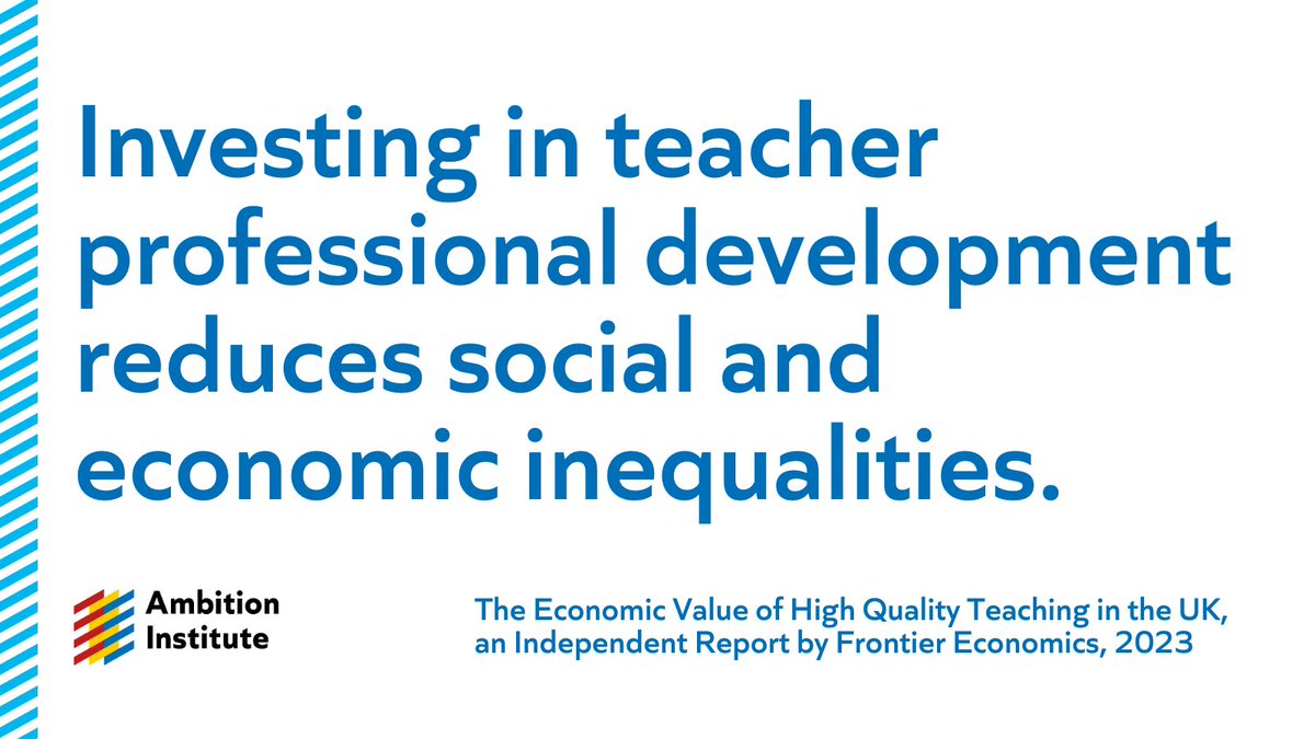 Ambition Institute (@ambition_inst) on Twitter photo The least advantaged pupils would benefit the most from increased investment in teachers’ expertise and skills, according to new research by <a href="/FrontierEcon/">Frontier Economics</a>:
ambition.org.uk/teaching-quali… The least advantaged pupils would benefit the most from increased investment in teachers’ expertise and skills, according to new research by <a href="/FrontierEcon/">Frontier Economics</a>:
ambition.org.uk/teaching-quali…