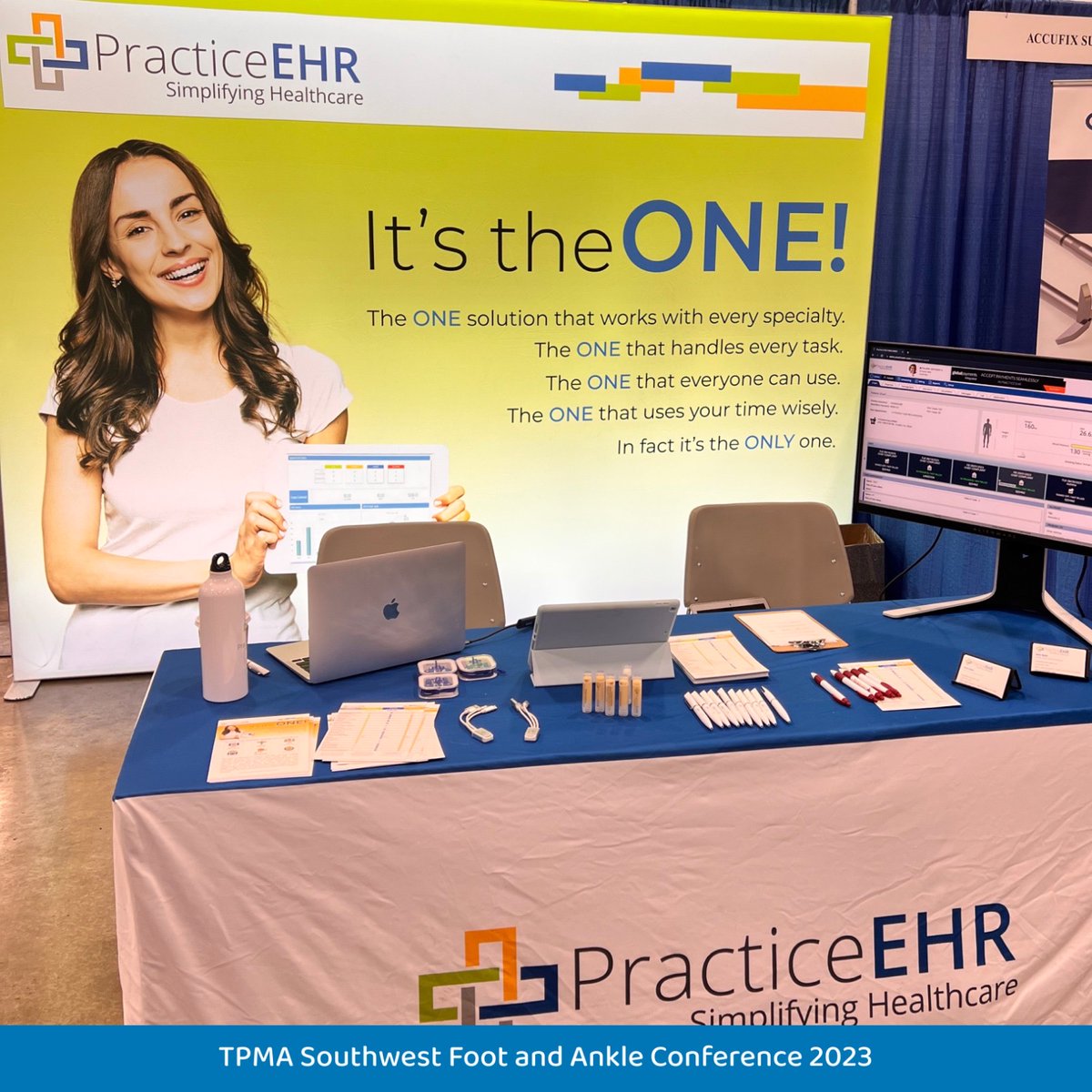 PracticeEHR's tweet image. Practice EHR team exclusively from the TPMA Southwest Foot &amp;amp; Ankle Conference 2023 held from September 21-23, 2023. 

#PracticeEHR #Podiatry #TPMA #footdoctor #pediatricpodiatry #pododiatrics #podiatrist #podiatricmedicineandsurgery #walking #pediatrics #footsurgery