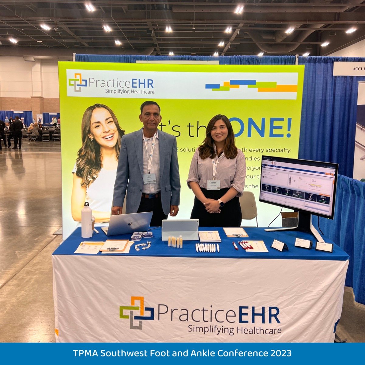 PracticeEHR's tweet image. Practice EHR team exclusively from the TPMA Southwest Foot &amp;amp; Ankle Conference 2023 held from September 21-23, 2023. 

#PracticeEHR #Podiatry #TPMA #footdoctor #pediatricpodiatry #pododiatrics #podiatrist #podiatricmedicineandsurgery #walking #pediatrics #footsurgery