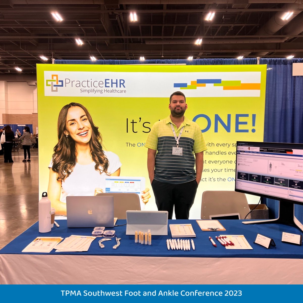 PracticeEHR's tweet image. Practice EHR team exclusively from the TPMA Southwest Foot &amp;amp; Ankle Conference 2023 held from September 21-23, 2023. 

#PracticeEHR #Podiatry #TPMA #footdoctor #pediatricpodiatry #pododiatrics #podiatrist #podiatricmedicineandsurgery #walking #pediatrics #footsurgery