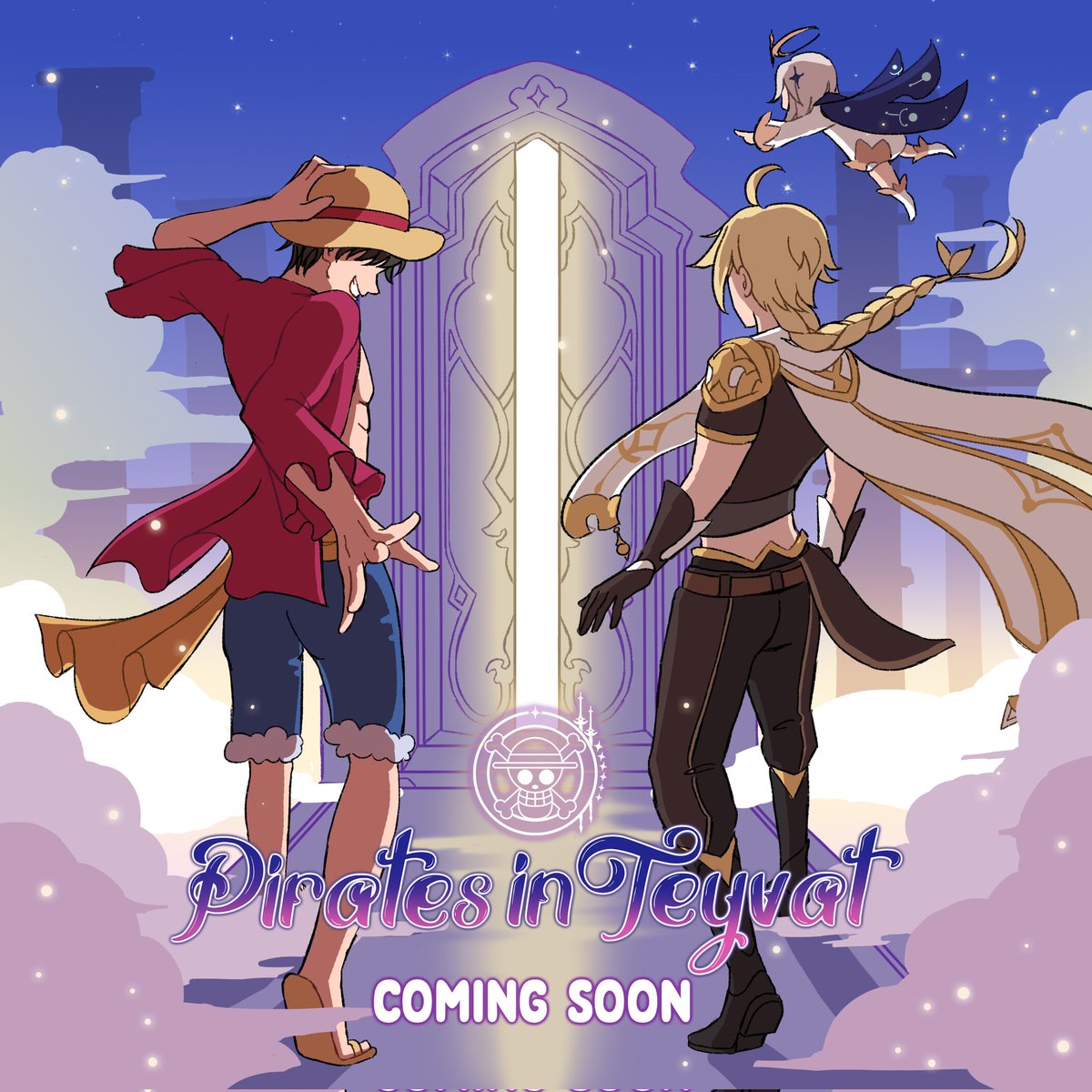 piratesinteyvat's tweet photo. "The world opens itself before those with noble hearts."

There's a ship on the horizon—the Mondstadt's winds welcome the new outlanders sailing under the flag of freedom with open arms.

We have the pleasure to announce the launch of the One Piece x Genshin Impact zine! 💫 https://t.co/2oWPWXdLLs
