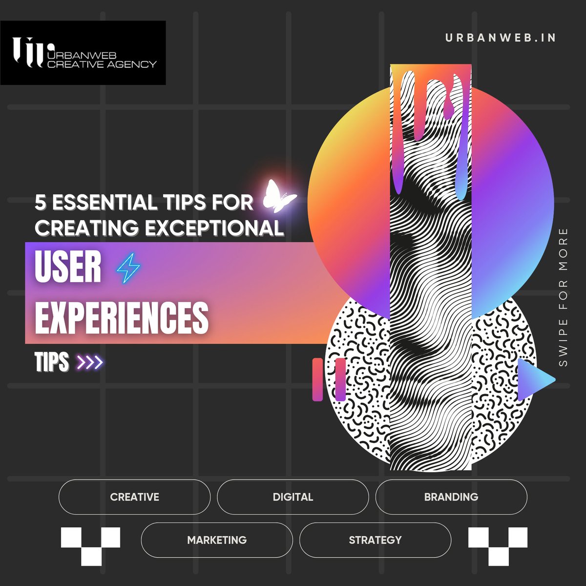 UrbanWeb_'s tweet photo. Tips For User Experience (UI/UX)⚡️
.
.
.
#digitalmarketingagency #digitalmarketinginindia
#branding
#webdesign
#socialmediamarketing
#contentcreation
#copywriting
#videoproduction
#advertising
#media
#marketingtips
#inspiration
#creativity
#urbanweb #urbanwebcreativeagency https://t.co/eAHN2WwbIj
