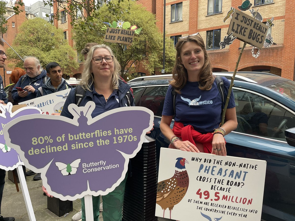 ‘When you know nature you feel it’ strong words from <a href="/Lucy_Lapwing/">Lucy Lapwing</a> at the #restorenaturenowprotest outside Defra today.