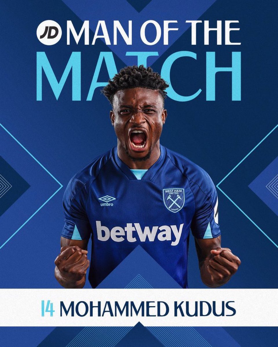 Mohammed Kudus is cooking at West Ham🔥