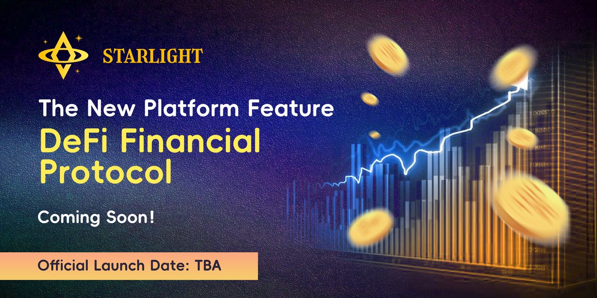 🥳𝐁𝐫𝐞𝐚𝐤𝐢𝐧𝐠 𝐍𝐞𝐰𝐬

The new feature of Starlight Platform - 𝐃𝐞𝐅𝐢 𝐅𝐢𝐧𝐚𝐧𝐜𝐢𝐚𝐥 𝐏𝐫𝐨𝐭𝐨𝐜𝐨𝐥 will be officially launched on September 28th, at 5:00 pm UTC+8.

🔥Only half an hour left, let's witness the bright future of DeFi together‼️

#Defi #Web3 #Financial