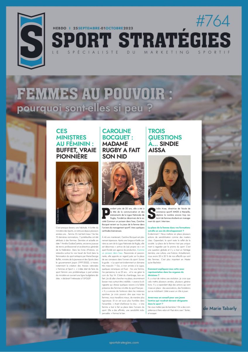Merci <a href="/SportStrategies/">Sport Stratégies</a> pour cet article et le dossier FEMMES AU POUVOIR 

#ARTICLE #sport