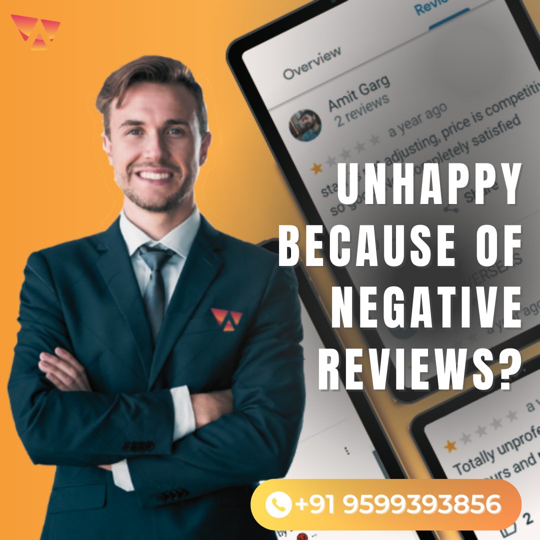WebapplaySoft's tweet photo. Unhappy Because of Negative Reviews?

#Negativereviews can sting, but don't let them get you down.

If you want to remove these negative reviews, you can contact 9599393856

Link: https://t.co/n0Uy5ZdEq8 #dealingwithnegativereviews #brandmanagement #reputationmanagement https://t.co/1apttIKLG8