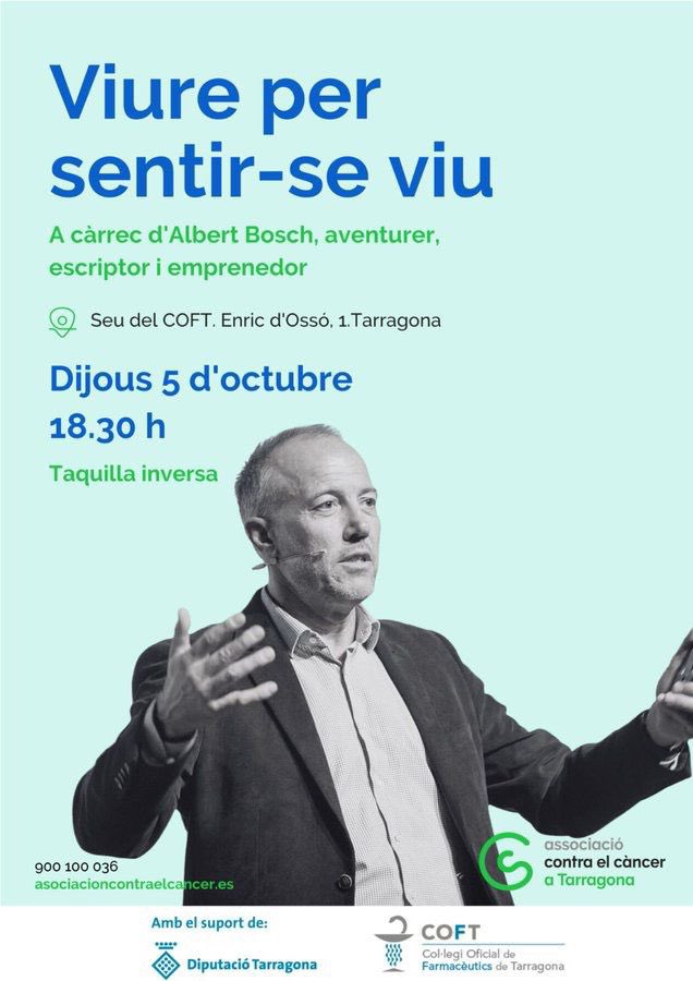 Ja en directe a <a href="/tarragonaradio/">Tarragona Ràdio 🟣</a>, programa 197 de la 10ena temporada. 
Avui obrim amb l’aventurer  <a href="/albert_bosch/">Albert Bosch</a> 

Dijous que ve (dia 5) xerrada a Tarragona, “Viure per sentir-se viu”.
🎙️Amb <a href="/pepsunye/">Josep Suñé</a>, <a href="/ritchiefmtw/">Ricard Fernandez</a> i Josep Maria Bonachí.

96.7 FM, APP’s i tarragonaradio.cat