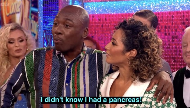 Don't worry, @EddieKadi – you aren't alone! Only a third of people know what the pancreas does. Your pancreas produces enzymes which help break down food and hormones which control the sugar levels in our blood. Read more about this important organ: bit.ly/3itBKbK