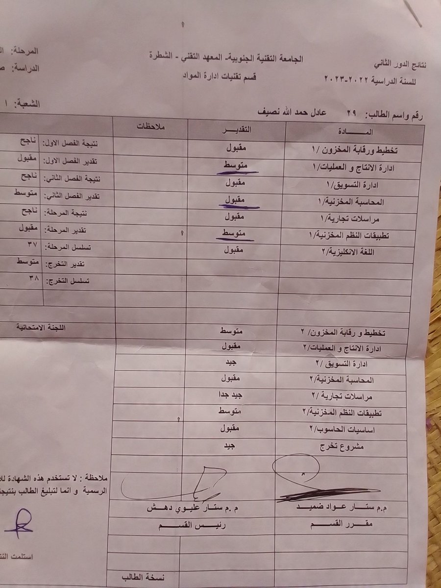 الشكر لالله على النجاح والتخرج