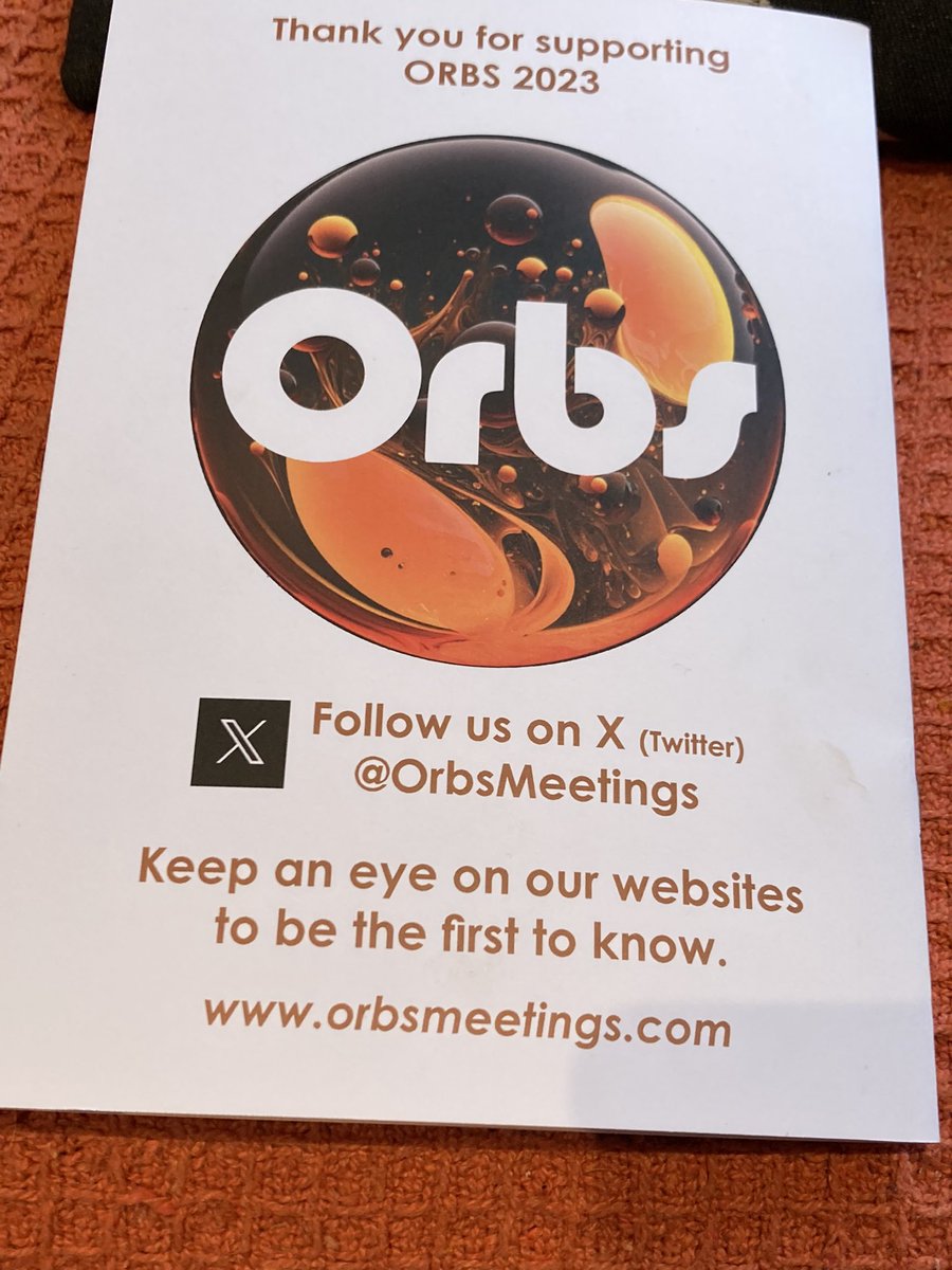 ORBS Conferences tweet media