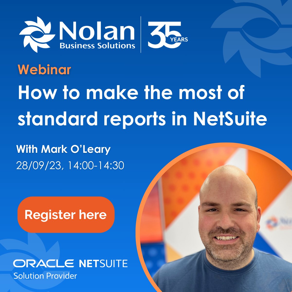NolanBusiness's tweet image. Don&apos;t miss today&apos;s training webinar: How to make the most of standard reports in NetSuite 💻

Sign up here: attendee.gotowebinar.com/register/39185…

#NetSuite #NetSuitewebinar #ERPwebinar #tutorial #webinar #NetSuiteTraining #freetraining