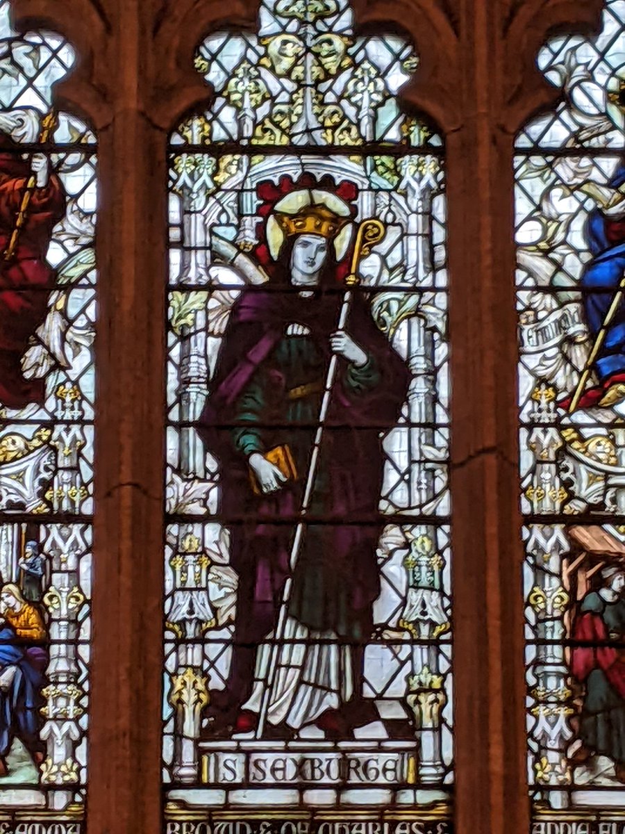 Another favourite - St Seaxburh, at Chester cathedral 
#SeptemberSaints