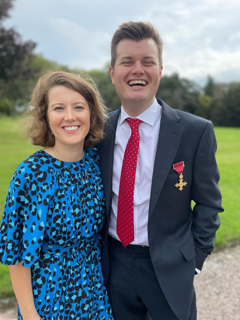 AnnaLittlejohns's tweet photo. Congratulations Samuel Littlejohns OBE!

A fantastic day at Windsor Castle with the Princess Royal. You make me very proud to be your sister. https://t.co/gSMyiB3goE