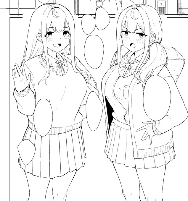 仲尾ハムです。本垢が凍ったので本来ゲームスクショやキャンペーン投稿用のサブ垢として使う予定だったリソースで新垢を作りました。
画像はいつかcomicアンスリウムに載るかもしれない漫画の線画です。フォローよろろ! 