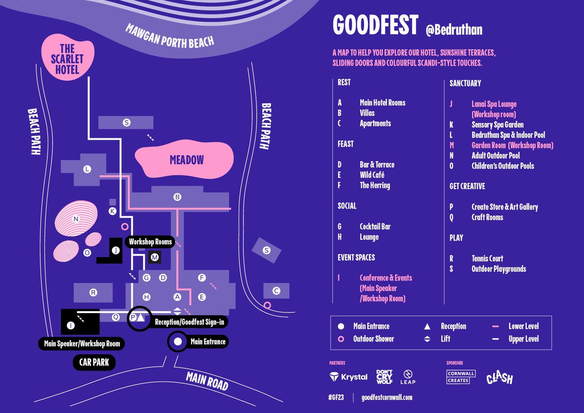We’re here, site map for the venue if you need it #GF23 #goodfest #goodfestcornwall