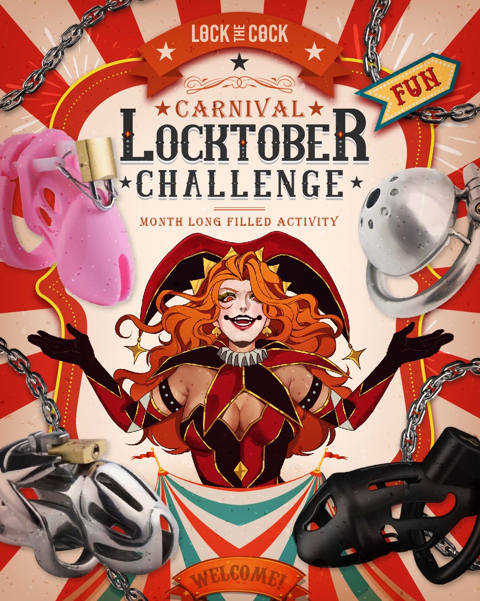 lockthecock_'s tweet photo. GET READY FOR #LTCLOCKTOBER CARNIVAL CHALLENGE 🎪🎯🎟️✨ RETWEET AND SPREAD THE NEWS, THE MORE THE MERRIER! 🔑 #locktober https://t.co/zoHEDY44BG