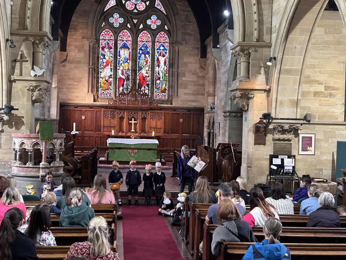 Reception start our harvest festival with the story of the little red hen. They were brilliant. <a href="/Misskilvington1/">Mrs Grainger</a> <a href="/Missdavidson56/">Miss Davidson</a>