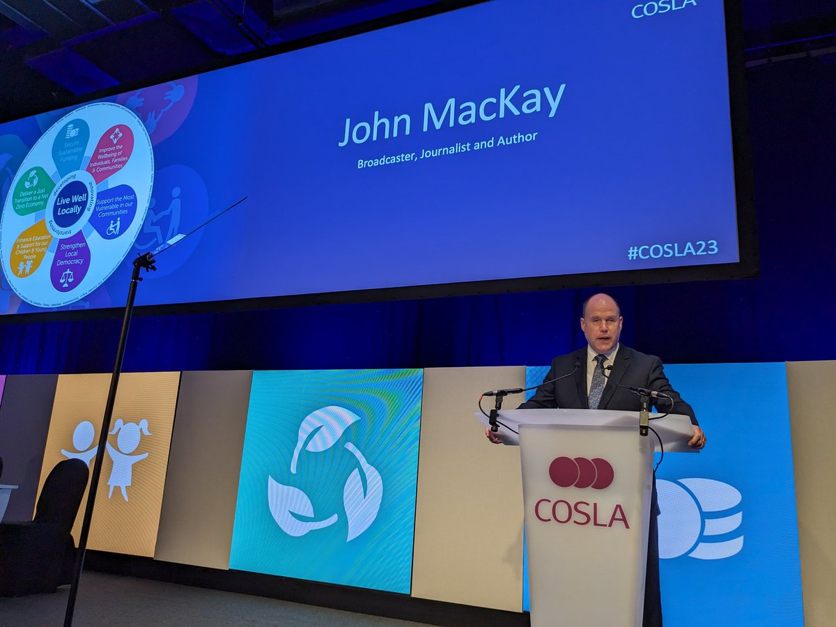 Great to be back amongst friends and colleagues! Things are kicking off now #COSLA23