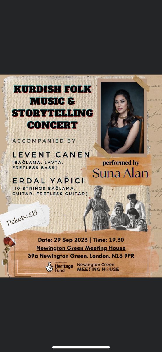 A beautiful way to spend your Friday evening. Music and Story telling in North London by the amazing @SunaAlan12