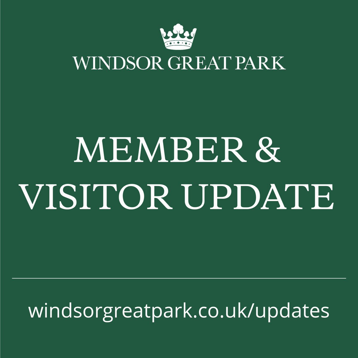 Please be aware of upcoming Deer Park closures beginning on Monday 2 October. As we enter the deer rutting season, please also be reminded of the following guidance when visiting the Deer Park: windsorgreatpark.co.uk/updates @visitwindsor @MyRoyalBorough