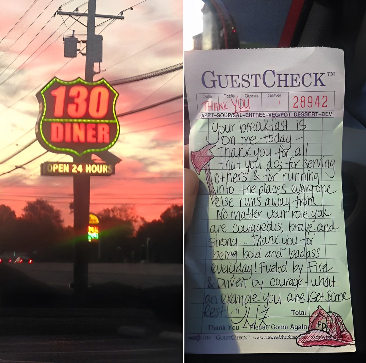 # THE WAITRESS AND THE FIREFIGHTERS

Rule No. 1️⃣ for Every Business - “Be Your Customer's Hero 🦸”.

Every business and every individual working for a business should follow this rule
