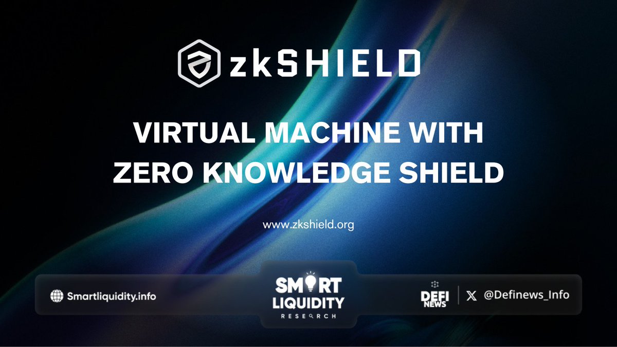 Definews_Info's tweet photo. 🧣 @zkSHIELD_ is a virtual machine with the Zero Knowledge Shield

🧣 #zkSHIELD tokens are the token of the platform with innovative benefits

🎟 Borrowing and lending
🎟 Liquidity provision
🎟 Governance and staking

🔽 VISIT
https://t.co/TRh4YfNHCs
#Definews https://t.co/225RdqBCf8