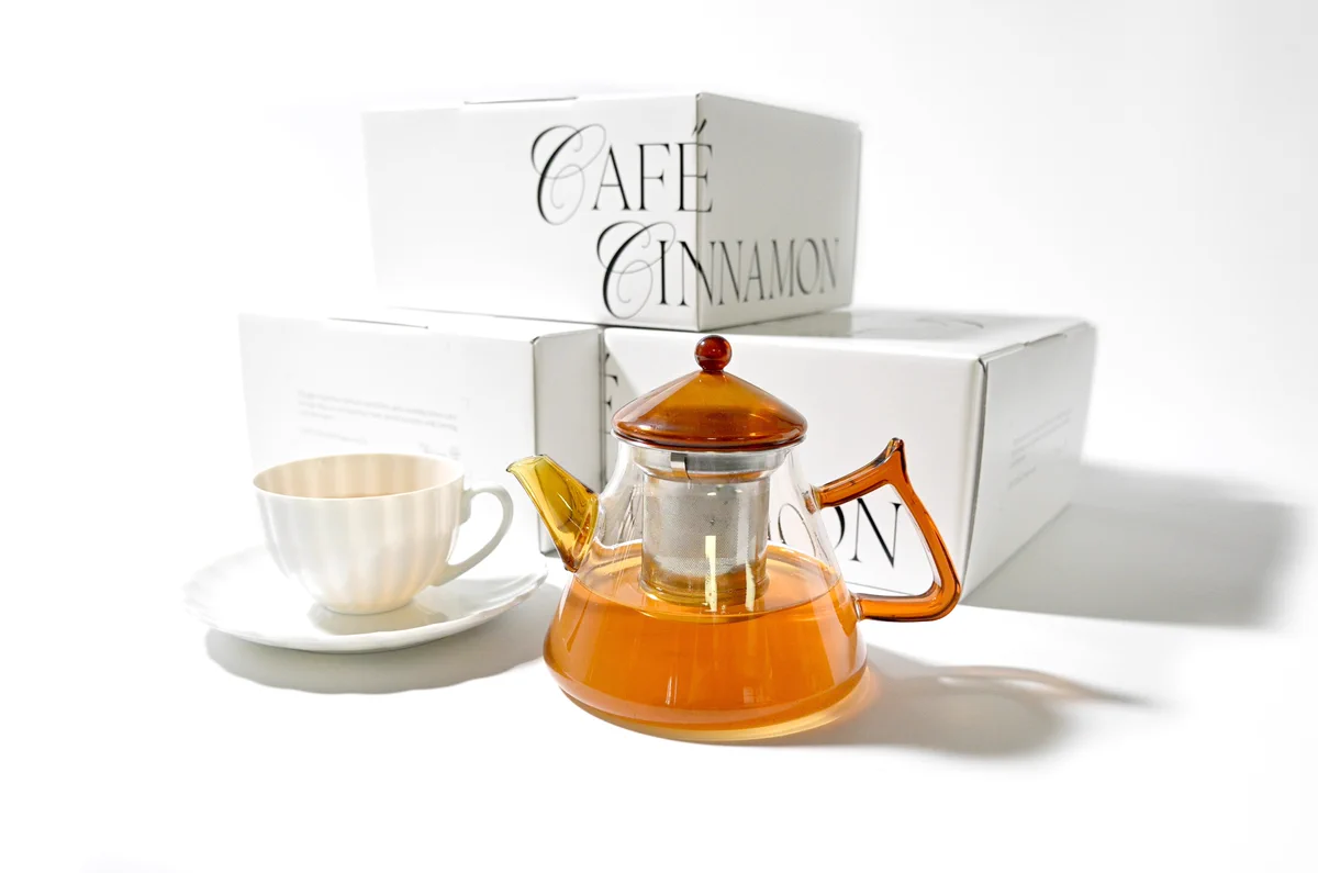 CAFÉ CINNAMON glass tea pot マグカップのセット CAFE CINNAMON on X: 