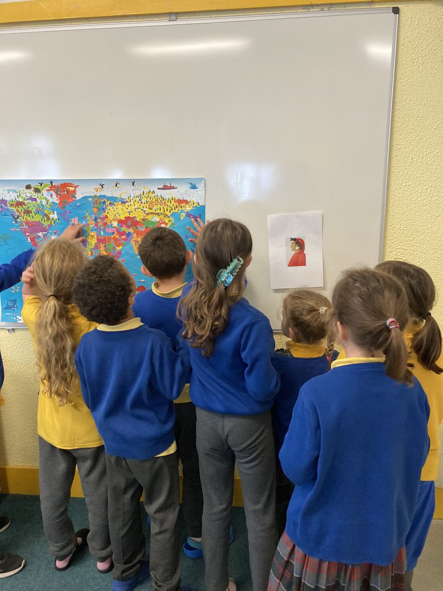 museumofci's tweet photo. Storm Agnes outside! A storm of curiosity & creativity within! #CoOffaly y’day for part 1 of our ‘Dante to Joyce’ pilot project exploring, celebrating #DanteAlighieri & #JamesJoyce with children in #Ireland & #Italy through English & Italian #Literature #Culture #Heritage https://t.co/r1Ai3QbnUU