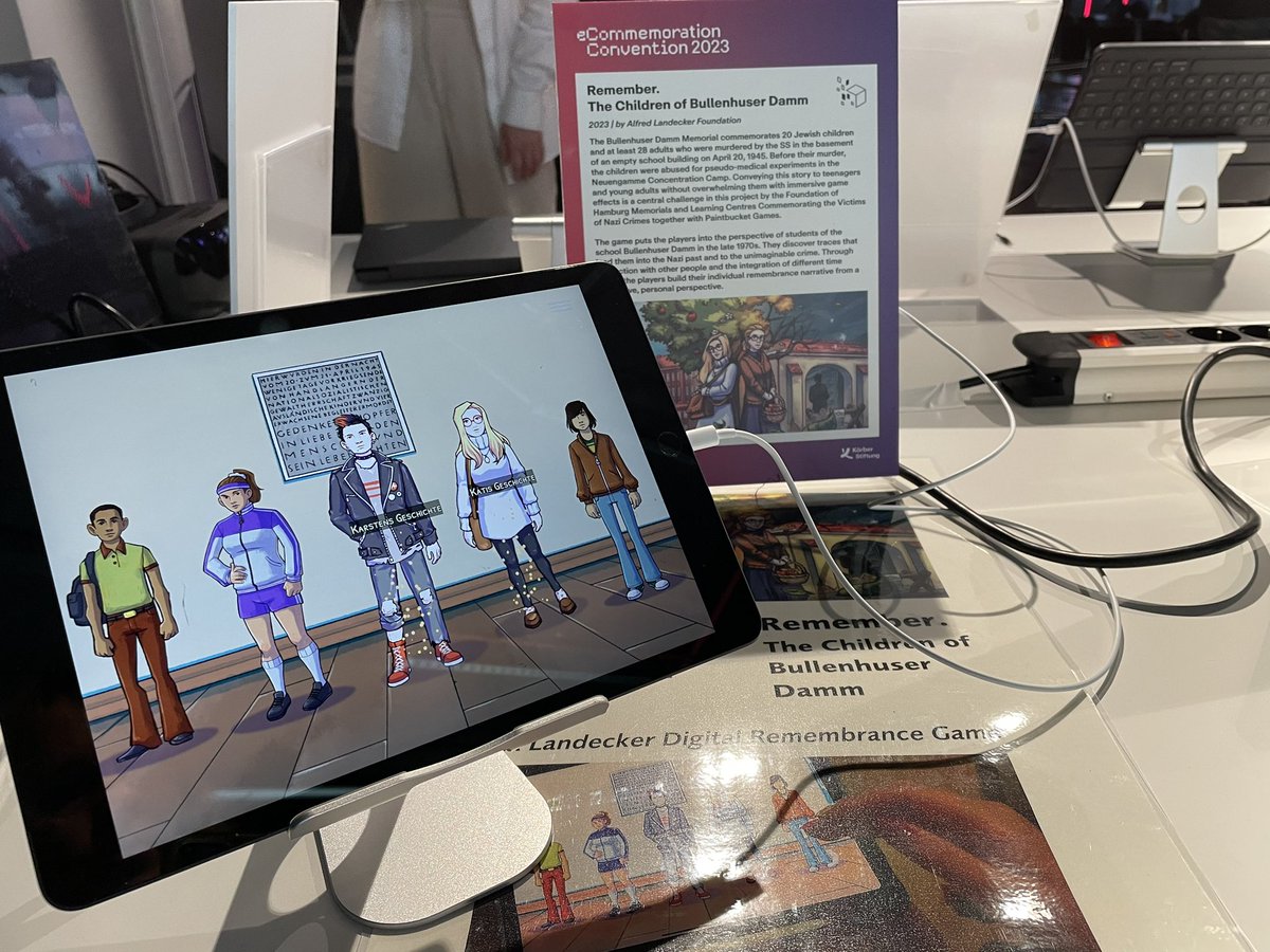 The next 2 days we show our Digital Remembrance Game project „Remember.  The Children of Bullenhuser Damm“ at <a href="/ecommemoration/">eCommemoration</a> in #hamburg #digsMem 

alfredlandecker.org/en/projects/er…