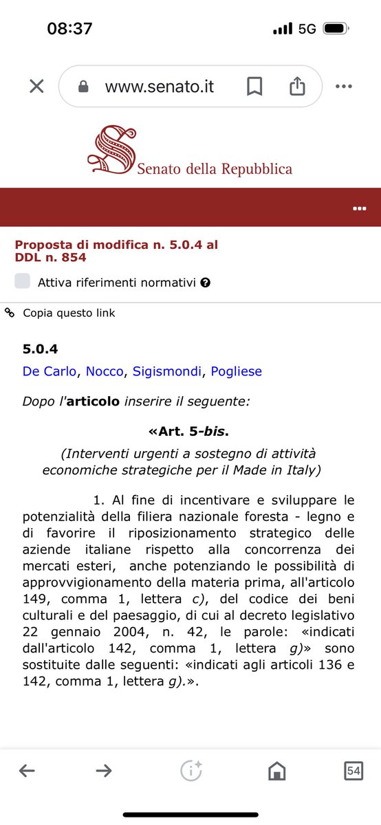 AngeloBonelli1's tweet photo. Un golpe contro la natura !
Il partito della Meloni ha approvato ieri sera un emendamento che prevede di tagliare alberi senza autorizzazione, al fine di rilanciare l’industria del legno, nei boschi, nei parchi, nei giardini e non risparmiano nemmeno gli alberi monumentali.
🤮🖕 https://t.co/5ARVsKUIRs
