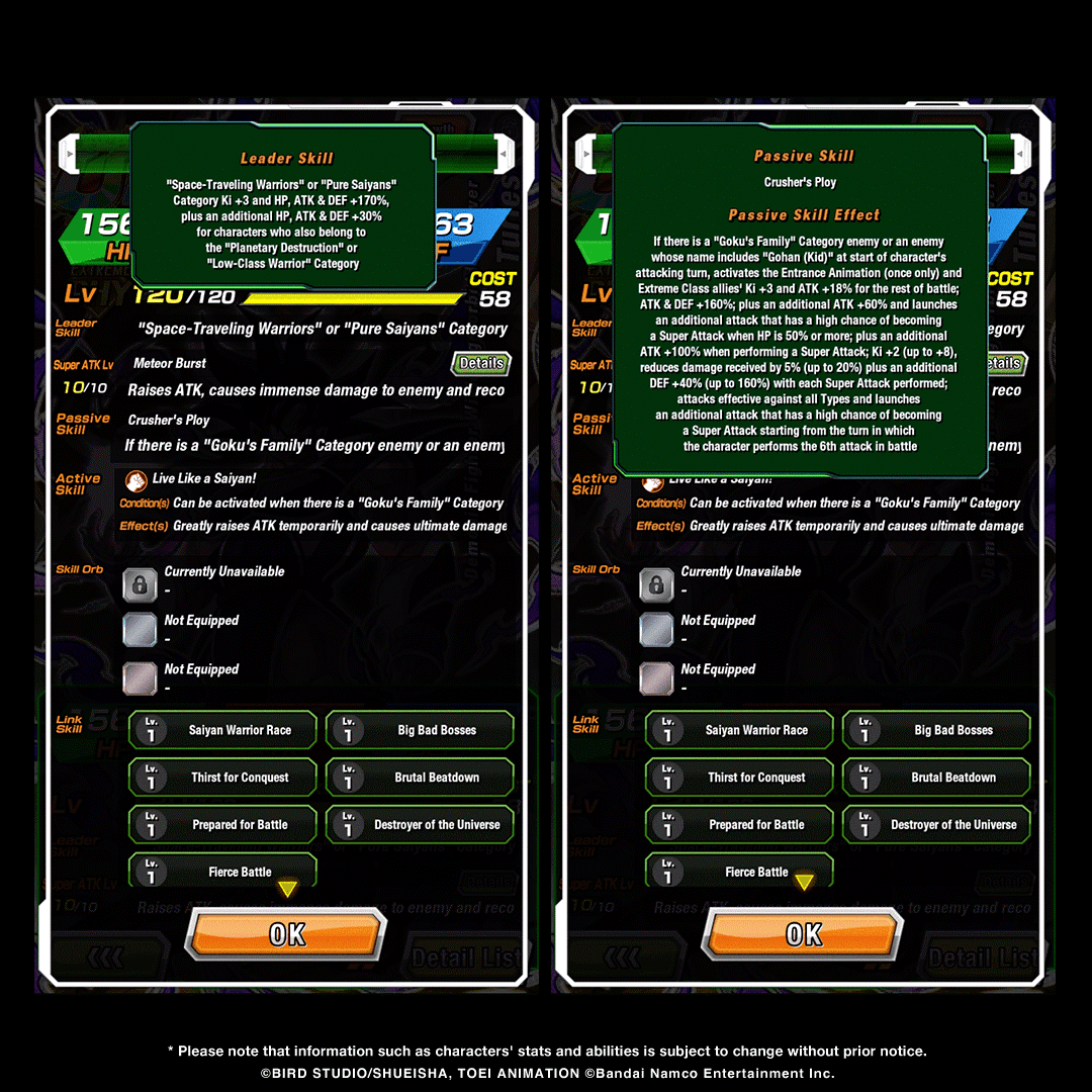 dokkan_global's tweet photo. First-hand information on UR [Demonic Fighter Wielding Forbidden Power] Turles' stats! https://t.co/x1tqYCq6J8