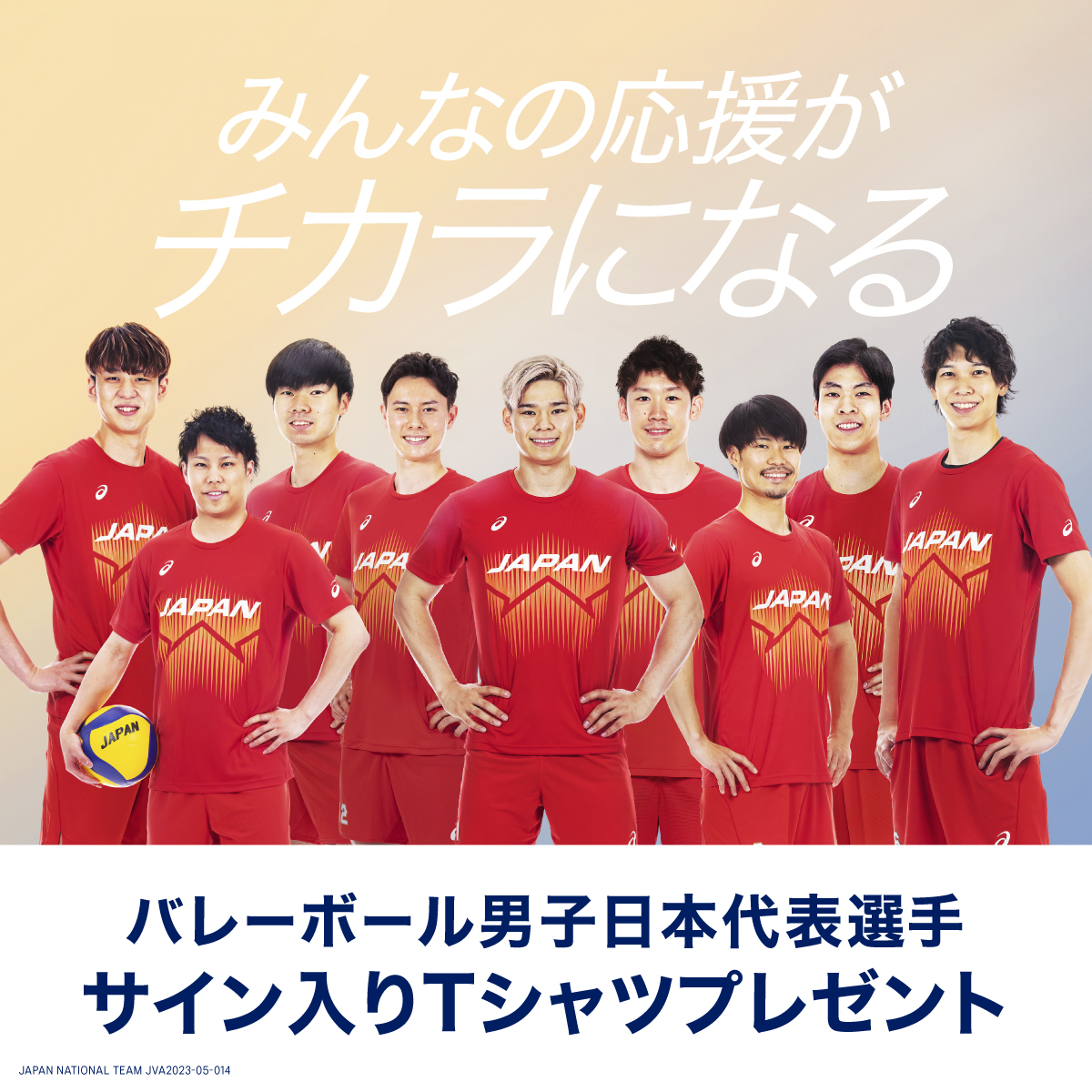 龍神NIPPON  男子バレーボール　日本代表　応援Tシャツ サイン