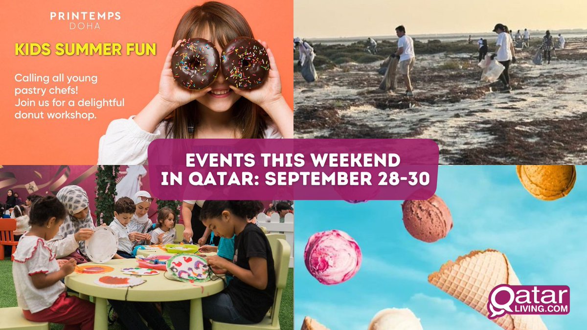 qatarliving's tweet photo. This weekend in Qatar promises to be an action-packed one with something for everyone in the family.
Click on the link below to find out more about this weekend's line up of exciting events.
#Qatar #QatarLiving #EventsInQatar
https://t.co/a9lbmLAtyq https://t.co/eNLWyBfSUL