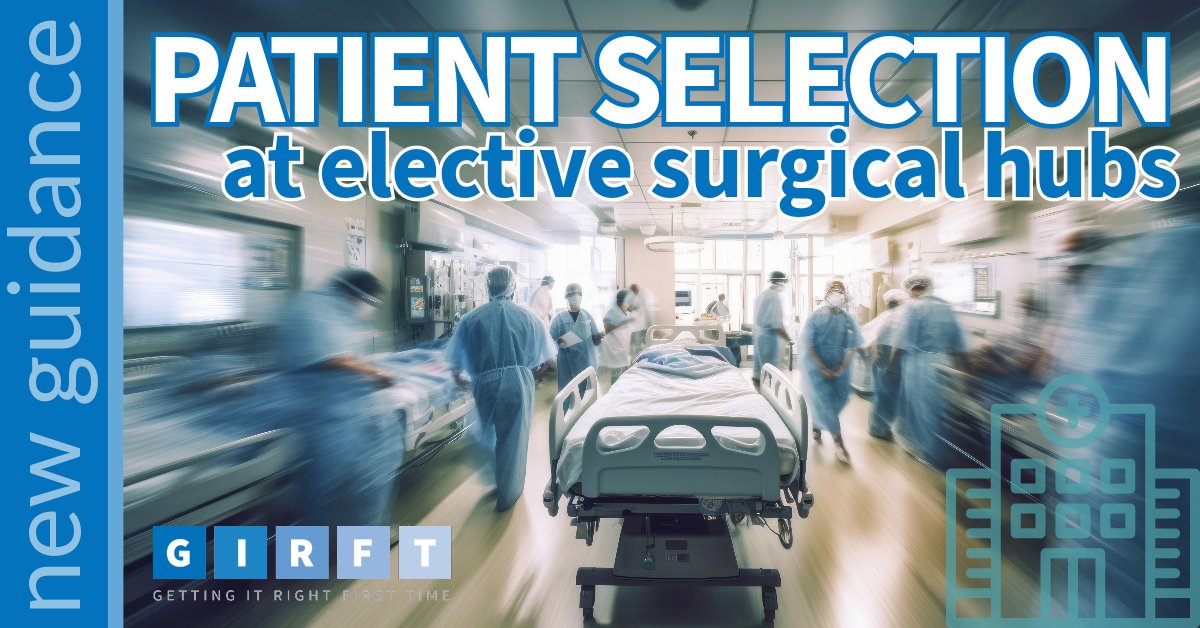 *Principles for patient selection in hubs*
We’ve developed new guidance for elective hub teams to determine which patient cohorts (adult/paeds) they can treat safely.
Click below for:
⭐️Best practice 
⭐️Pre-op assessment guidelines
⭐️Risk assessment tools
bit.ly/3EQzMtP